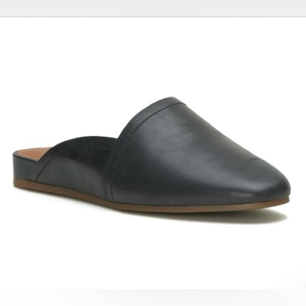 Lucky Brand Badri Slip on Leather Mule Black Size  7 1/2
